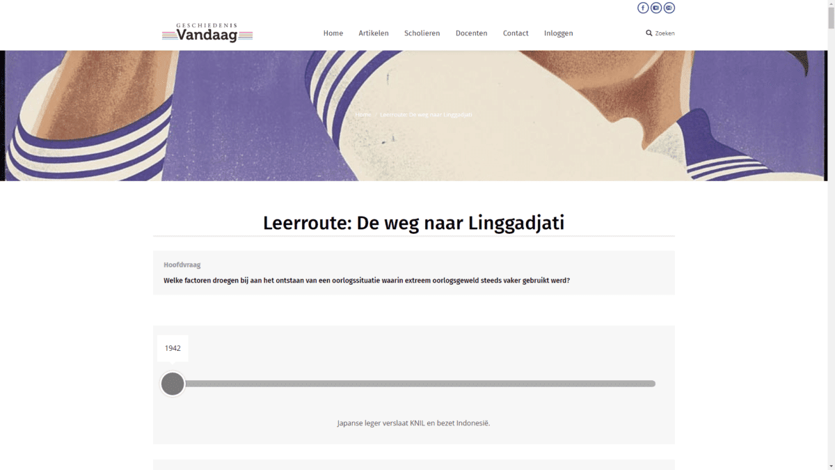 Leerroute de weg naar Linggadjati Geschiedenis Vandaag