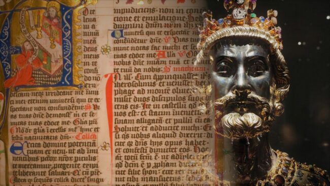 Banner Bijbels, zwaarden en sikkels