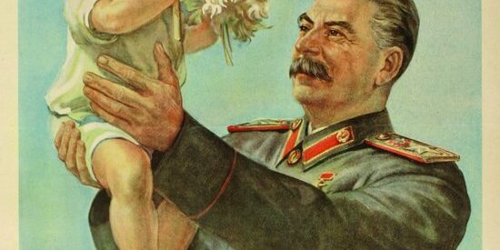 Stalin propagandaposter Sovjet tijd